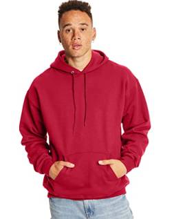 Hanes Ultimate Sweatshirt für Herren, Schwerer Fleece-Hoodie, Baumwoll-Sweatshirt für Männer, tiefes rot, X-Large von Hanes