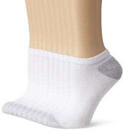 Hanes Women'S No Show Socks Extended Size 10 Pack Red Label White 42594 von Hanes