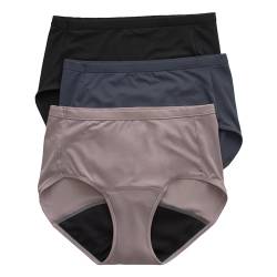 Hanes Women's Fresh & Dry Brief Underwear 3-Pack, Assorted, 7 von Hanes