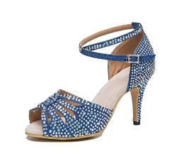 Hanfike Sandalen Damen Elegant Für Party Hochzeits Abend Prom Schuhe L487 Royal Blau EU 39 von Hanfike