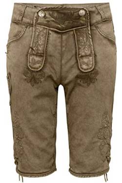 Hangowear Herren Herren Jeans 'Lederhose' Schlamm braun, Schlamm (braun), 50 von Hangowear