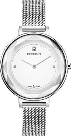 Hanowa Unisex Erwachsene Analog Quarz Uhr mit Edelstahl Armband 16-9078.04.001 von Hanowa