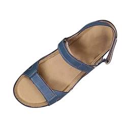 Damen Zehentrenner Schuhe Sommer Keilsandaletten Römische Freizeit Mit Absatz Damen Keilabsatz Sandalen von Hanraz
