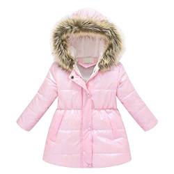 Fleecejacke Kinder Baumwolle Fleecejacke Winter Outdoorjacke Kinder Mädchen Steppjacke Übergangsjacke Steppjacke Langarm Winterjacke Mädchen Wintermantel von Hanraz