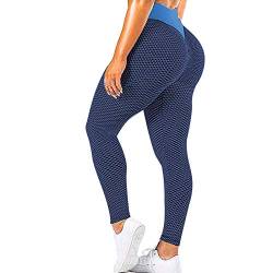 Hanraz Damen Gym Leggings Seamless Yoga Hosen Sporthose Damen High Waist Dehnbare Gym Yogahosen von Hanraz