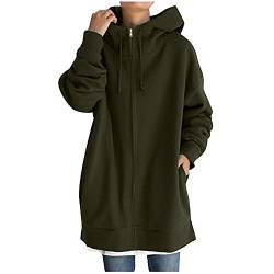 Hanraz Frau Wintermantel Wollmantel Trenchcoat Reißverschluss Stehkragen Frauen Leichte Damen Winterjacke Winterjacke Jacke Klassische Mittellange Parka Kunstpelz Kapuzen Mäntel von Hanraz