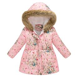 Mädchen Winterjacke Outdoor Fleecejacke Casual Plüschjacke Mädchen Wintermantel Kinder Mäntel Jacke Winter Warme Winterjacke Mädchen Parka Jacke von Hanraz