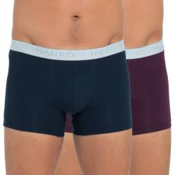 HANRO 2-er Set Trunks Navy und Lila von Hanro