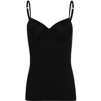 HANRO BH-Hemd "Allure", vorgeformte Cups, für Damen, schwarz, 80C von Hanro