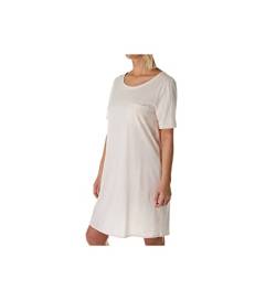 HANRO Damen Cotton Deluxe 1/2 Arm 90 cm Nachthemd, Rosa (Crystal Pink 071334), 48 (Herstellergröße: L) von Hanro