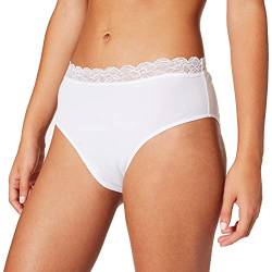 HANRO Damen Cotton Lace Maxi Slip Taillenslip, Weiß (White 0101), 48 (Herstellergröße: L) von Hanro