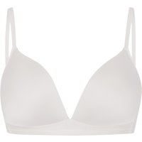 HANRO Satin Deluxe Soft-BH, bügellos, gepaddet, für Damen, weiß, 75A von Hanro