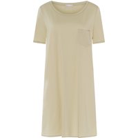 HANRO Sleepshirt, Baumwolle, Brusttasche, für Damen, beige, S von Hanro