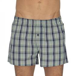 Hanro Boxershorts Grau, Blau & Gelb kariert von Hanro