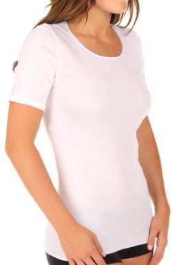 Hanro Damen 1/2 Arm Cotton Seamless Unterhemd, Weiß (white 0101), 38/40 (Herstellergröße: S) von Hanro