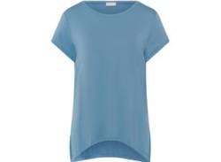 Hanro T-Shirt Damen Jersey Rundhals, blau von Hanro