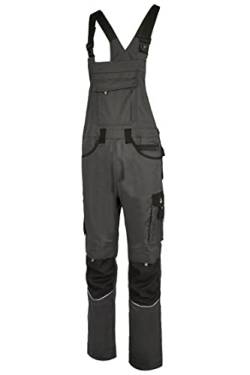 Hans Schäfer Workwear HSW Professional – Latzhose für Herren – Lange Arbeitshose mit Knietaschen – Bequem, strapazierbar und qualitativ – Grau, 24 von Hans Schäfer Workwear