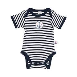 Hansekind Body Kurzarm, Navy-Anker 74-80 für Kinder/Babys von Hansekind