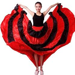 Spanischer Stiertanzrock Für Damen Bauchtanzrock Mode Großes Swing Tanz Performance Kostüm 540 Grad M von HanzhuoLG