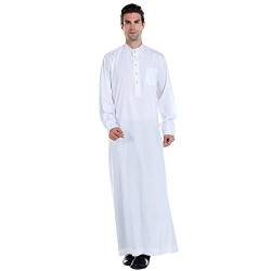 Haodasi Männer Islamische Arabische Muslimische Kleidung Jubba Thobe Kaftan Nahost Traditionelles Kostüm Dubai Türkisches Dishdasha von Haodasi