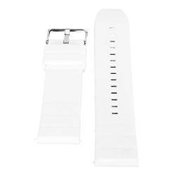 Smartwatch-Armband, Austauschbares, Weiches, Verstellbares Silikon-Uhrenarmband Zum Laufen (WHITE) von Haofy