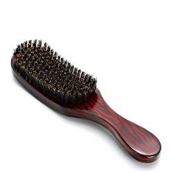 Wave Haare Bürste, Haofy Haarbürste Wave Brush mit Wildschweinborsten und Glattem Griff, Professionell Herrenbürste Wave Bürste für Frauen und Männer, Ideales für Freund, Vater oder Liebhaber von Haofy