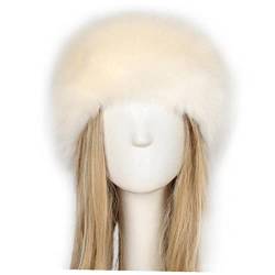 Damen Winter Stirnbänder Kunstpelz Stirnband Winter Ohrfrau Ohrschützer Hut Ski Kopfbedeckung Accessoires von Haowul
