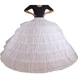 Haowul Frauen Petticoat Hochzeit Brautkleid Formelles Kleid Bustle Crinoline 6 Hoop Verstellbarer Ballshow Slip Kleid von Haowul