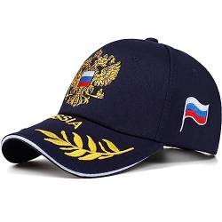 Haowul Unisex Baseball Mütze, Russische Emblem Sticker Baseballhüte, Klassische Vintage Cap Trucker Caps Atmungsaktiv von Haowul