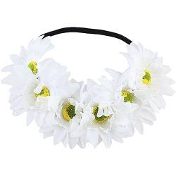 Stirnband Sonnenblumenkronblumenhaarband Sonnenblumenkranz Hochzeitsfestivals Haardekoration Accessoire von Haowul