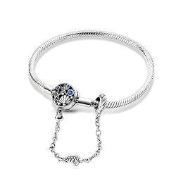 Hapour 925 Sterling Silber Charms Armband für Frauen Schmetterling bester Freund Herz Mond und Stern Schlange Kette Charm Armband mit 5A Cubic Zirkoniumdioxid von Hapour