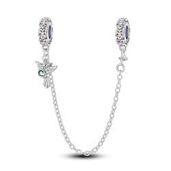 Hapour 925 Sterling Silber Sicherheitskette für Armbänder Charms Dangle Anhänger Perlen Schmuck Geschenk für Frauen Mädchen von Hapour