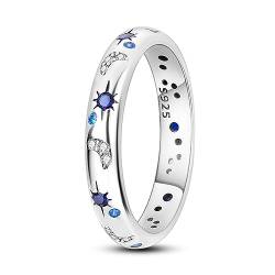 Hapour Ring aus 925er Sterlingsilber für Damen personalisierte wunderschöne Ringe stapelbare Vintage-Ringe für Damen und Mädchen als Geschenk Ringgröße 6–9 von Hapour