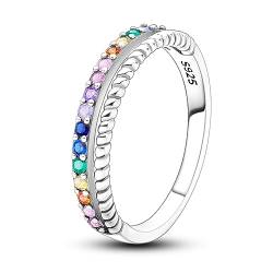 Hapour Ring aus 925er Sterlingsilber für Damen personalisierte wunderschöne Ringe stapelbare Vintage-Ringe für Frauen und Mädchen als Geschenk Ringgröße 6 von Hapour