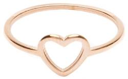 Happiness Boutique Damen Herz Ring Minimalist | Zarter Damenring mit Rosegold Überzogen von Happiness Boutique