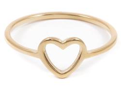 Happiness Boutique Damen Herz Ring in Goldfarbe | Edelstahl Ring mit Herz Minimalist Schmuck von Happiness Boutique