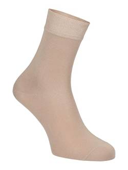 Happy Bavaria 6 Paar Bambus Socken Bambussocken Herrensocken braun 44 45 46 Viskose Antibakteriell ohne Gummibund ohne Naht (beige, 44-46) von Happy Bavaria