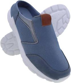 Happy Bee Herren Sabot Schuhe Sandalette Pantoletten Slipper Nr. 865129 (blau, EU Schuhgrößensystem, Erwachsene, Numerisch, M, 44) von Happy Bee