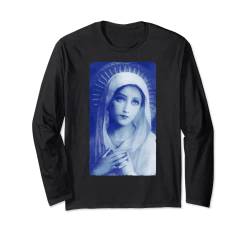 Heilige Mutter Maria Mutter Jesus Vintage katholische Kunst Frauen Langarmshirt von Happy Catholics