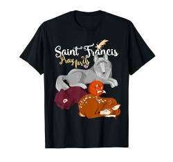 Heiliger Franziskus von Assisi Patron der Tiere Wolf Animal T-Shirt von Happy Catholics