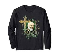 Heiliges Gebet-Kreuz-Geschenke Padre Pio für Katholiken Langarmshirt von Happy Catholics