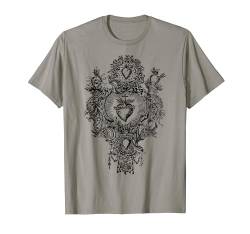 Hingabe an das Heilige Herz Jesu Vintage katholische Kunst T-Shirt von Happy Catholics