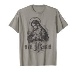 Maria Schubert Lateinische Messe Gottesmutter Gegrüßet T-Shirt von Happy Catholics