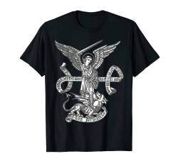 Saint Michael the Archangel Katholische Engel T-Shirt von Happy Catholics