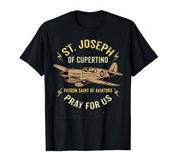 St. Joseph von Cupertino Schutzpatron der Piloten Flieger T-Shirt von Happy Catholics