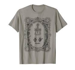 Wunderbare Medaille Heiliges Herz Unbefleckte Katholische T-Shirt von Happy Catholics