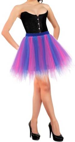 Atmungsaktive One Size Puffy Weihnachten Kostüm Outfit Petticoat Teen Mädchen Leichte Spitze Erwachsene Damen Ballett Tanz Tee Party Tutu Rock Rose Rot Blau von Happy Cherry