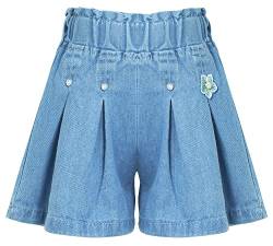 Happy Cherry Baby Kinder Shorts Sommer Jeans Shorts Mädchen Elastische Taille Cowboy Kurze Hose 11-12 Jahre von Happy Cherry