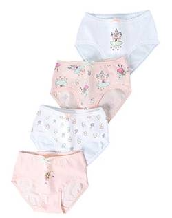 Happy Cherry Baby Mädchen Unterhose Baumwolle Schlüpfer Pantys Bequeme Unterwäsche 4 Stücke von Happy Cherry