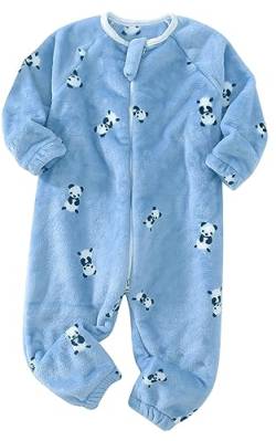 Happy Cherry Baby Schlafsack mit Füßen Jungen Mädchen Lange Ärmel Sleepwear Jumpsuit Pyjama Kinder Schlafstramplet Herbst Winter B5 3-9 Monate von Happy Cherry